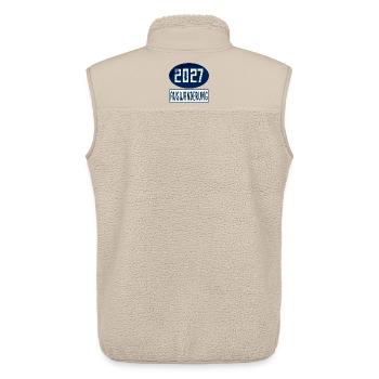 Auswanderung 2027 - Unisex Sherpaweste von Stanley/Stella - Beige - Hinten - AI Model Male 178 light (178cm)