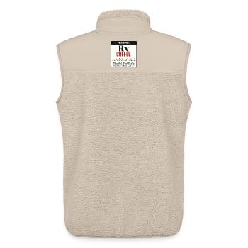 Rezept: Kaffee – Täglich einnehmen - Unisex Sherpaweste von Stanley/Stella - Beige - Hinten - AI Model Male 178 light (178cm)