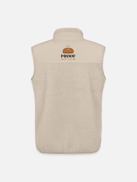 Motiv des Lebensbeweis-Brots - Unisex Sherpaweste von Stanley/Stella - Beige