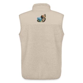 Kletter Abenteuer für Bergsteiger - Unisex Sherpaweste von Stanley/Stella - Beige - Hinten - AI Model Male 178 light (178cm)