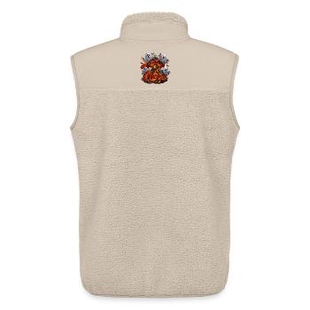Spüre das Geheimnis der Halloween-Nacht! - Unisex Sherpaweste von Stanley/Stella - Beige - Hinten - AI Model Male 178 light (178cm)