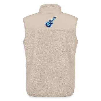 Frostfeuer-Basspuls - Unisex Sherpaweste von Stanley/Stella - Beige - Hinten - AI Model Male 178 light (178cm)