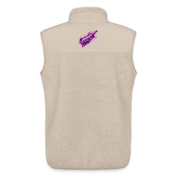 Neon Galaxy Keytar - Unisex Sherpaweste von Stanley/Stella - Beige - Hinten - AI Model Male 178 light (178cm)