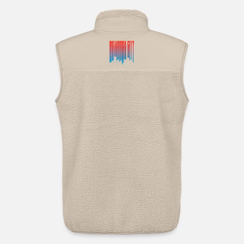 Oklahoma City Skyline Gradient - Unisex Sherpaweste von Stanley/Stella - Beige