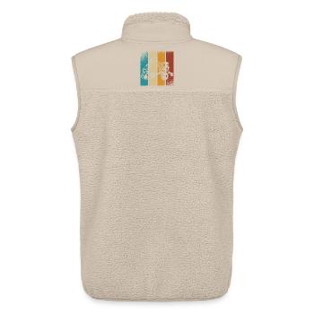 Excavator - Unisex Sherpa Gilet by Stanley/Stella - beige - Back - AI Model Male 178 light (178cm)
