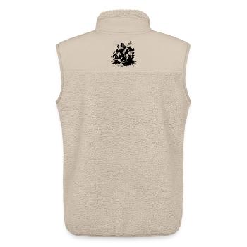 Geige - Unisex Sherpaweste von Stanley/Stella - Beige - Hinten - AI Model Male 178 light (178cm)