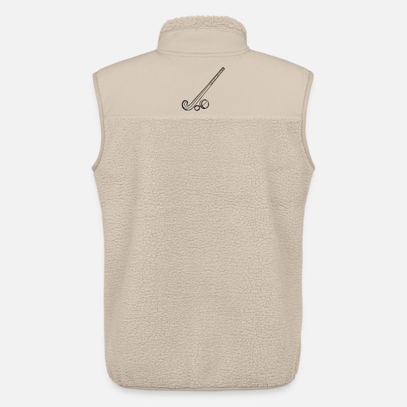 Feldhockeyschläger und Ball - Unisex Sherpaweste von Stanley/Stella - Beige