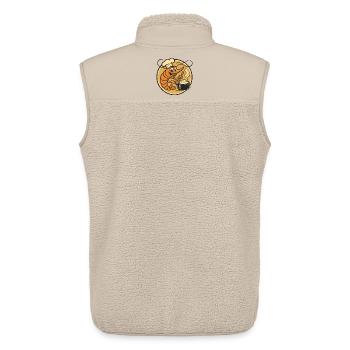 Lobster Chef Cartoon Pot - Unisex Sherpa Gilet by Stanley/Stella - beige - Back - AI Model Male 178 light (178cm)