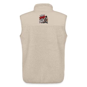Zu müde, um aufzuhören – Motivation fürs Fitnessstudio - Unisex Sherpaweste von Stanley/Stella - Beige - Hinten - AI Model Male 178 light (178cm)