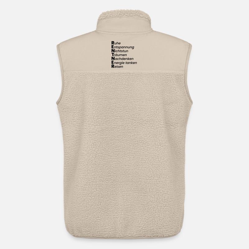 Rentner - Unisex Sherpaweste von Stanley/Stella - Beige