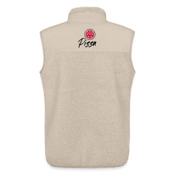Pizza - Unisex Sherpaweste von Stanley/Stella - Beige - Hinten - AI Model Male 178 light (178cm)