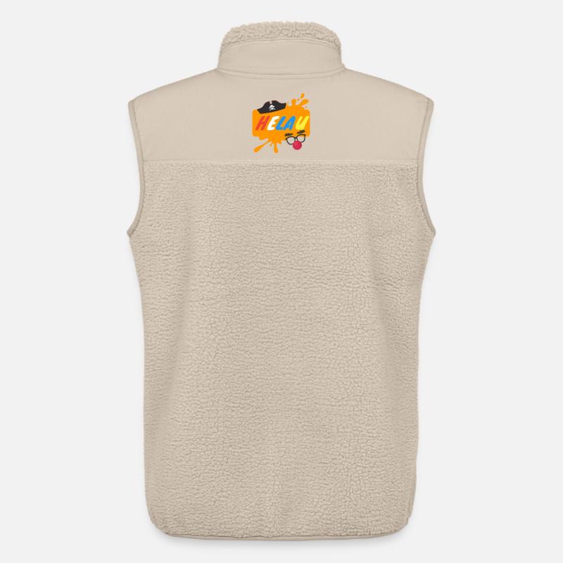 Helau Splash Karnevaldesign - Unisex Sherpaweste von Stanley/Stella - Beige