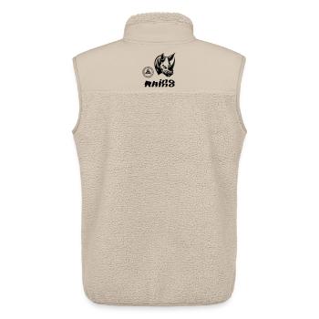 Rhino - Unisex Sherpaweste von Stanley/Stella - Beige - Hinten - AI Model Male 178 light (178cm)