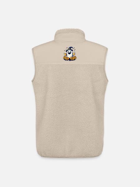 Halloween Ghost Ghost Beer Alcohol Funny - Unisex Sherpa Gilet by Stanley/Stella - beige