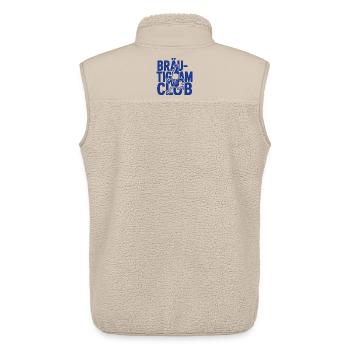 Club des mariés - Veste sans manches sherpa unisexe Stanley/Stella - beige - Dos - AI Model Male 178 light (178cm)