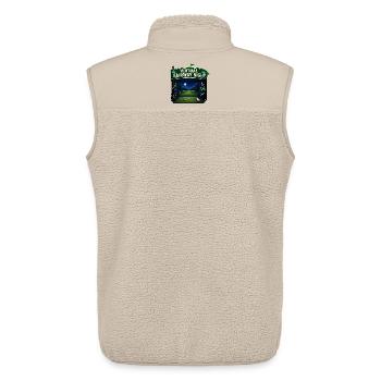 VIRTUAL FAIRWAY NIGHT - Unisex Sherpa Gilet by Stanley/Stella - beige - Back - AI Model Male 178 light (178cm)