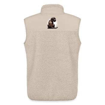 German Wirehaired German Wirehaired Owner - Unisex Sherpa Gilet by Stanley/Stella - beige - Back - AI Model Male 178 light (178cm)