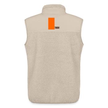 NEVERTHELESS - Unisex Sherpa Gilet by Stanley/Stella - beige - Back - AI Model Male 178 light (178cm)