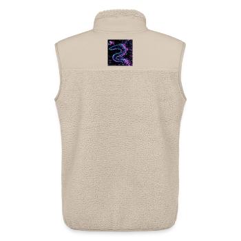 Semantischer Schleim - System Error - Unisex Sherpaweste von Stanley/Stella - Beige - Hinten - AI Model Male 178 light (178cm)