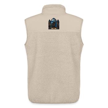 Mothman Buntglas - Unisex Sherpaweste von Stanley/Stella - Beige - Hinten - AI Model Male 178 light (178cm)