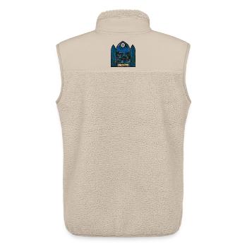 Loch Ness Monster Buntglas - Unisex Sherpaweste von Stanley/Stella - Beige - Hinten - AI Model Male 178 light (178cm)