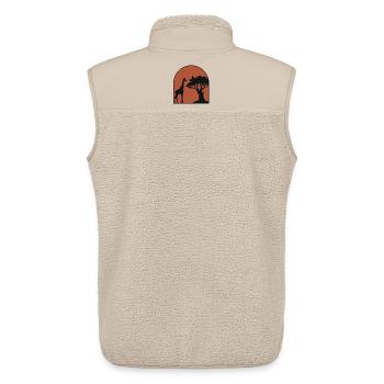 Afrika Giraffe - Unisex Sherpaweste von Stanley/Stella - Beige - Hinten - AI Model Male 178 light (178cm)