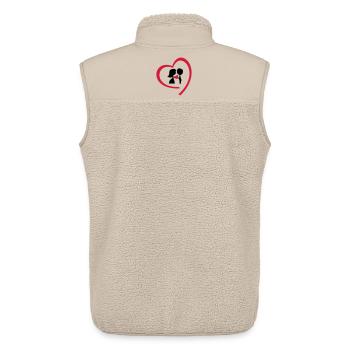 wedding day - Unisex Sherpa Gilet by Stanley/Stella - beige - Back - AI Model Male 178 light (178cm)