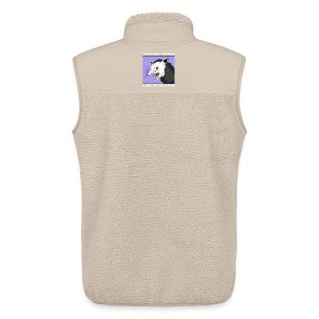 Let's Eat Trash and Get Hit By A Car - Unisex Sherpa Gilet by Stanley/Stella - beige - Back - AI Model Male 178 light (178cm)