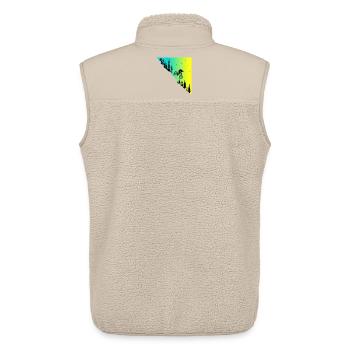 mountainbike downhill action outdoor bike bike - Unisex Sherpa Gilet by Stanley/Stella - beige - Back - AI Model Male 178 light (178cm)