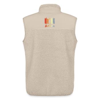 Retro Backen - Unisex Sherpaweste von Stanley/Stella - Beige - Hinten - AI Model Male 178 light (178cm)