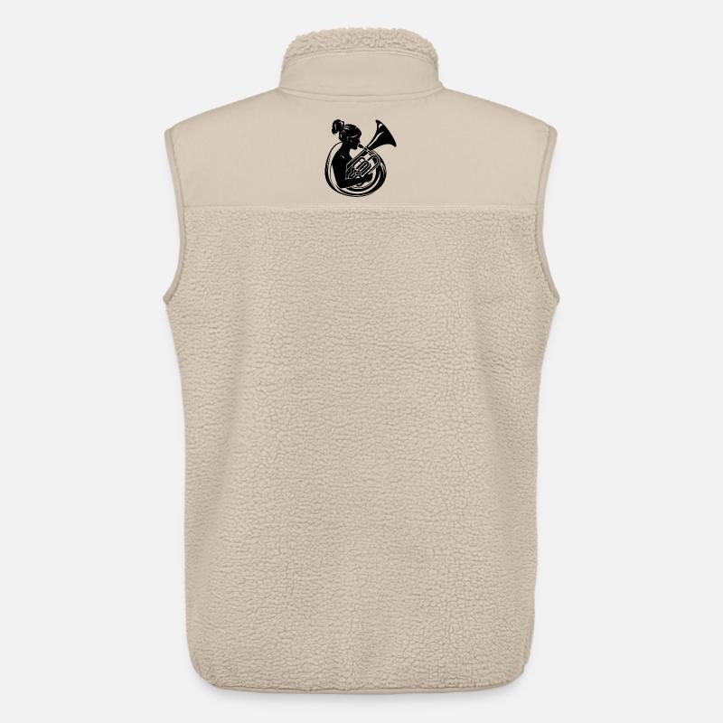 Tuba Mädchen Zeichnung - Unisex Sherpaweste von Stanley/Stella - Beige