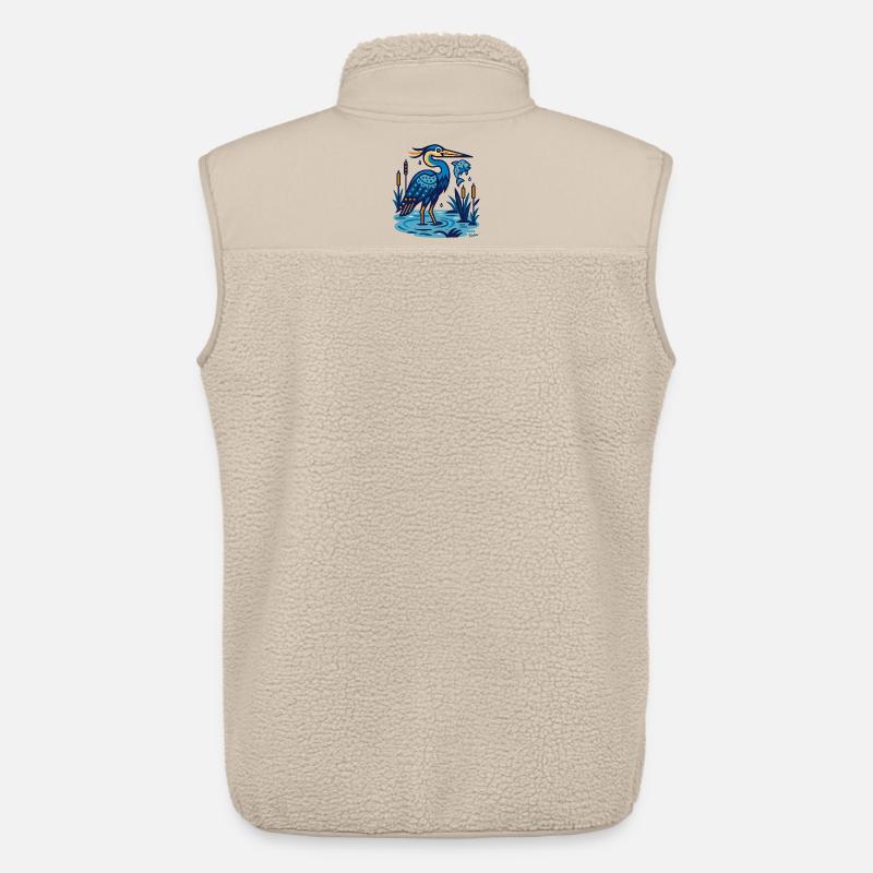 Graureiher - Unisex Sherpaweste von Stanley/Stella - Beige