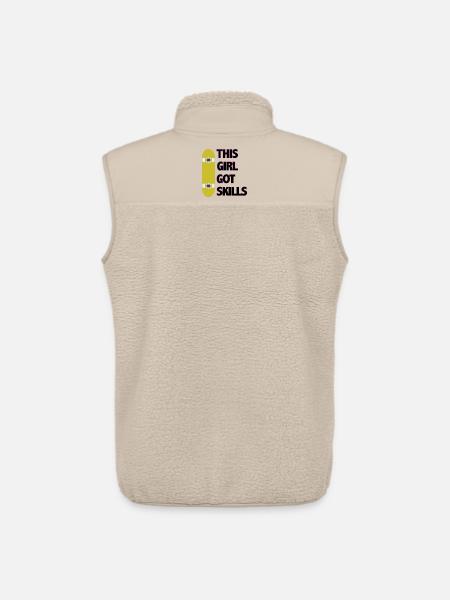 Dieses Mädchen hat Fähigkeiten - Unisex Sherpaweste von Stanley/Stella - Beige