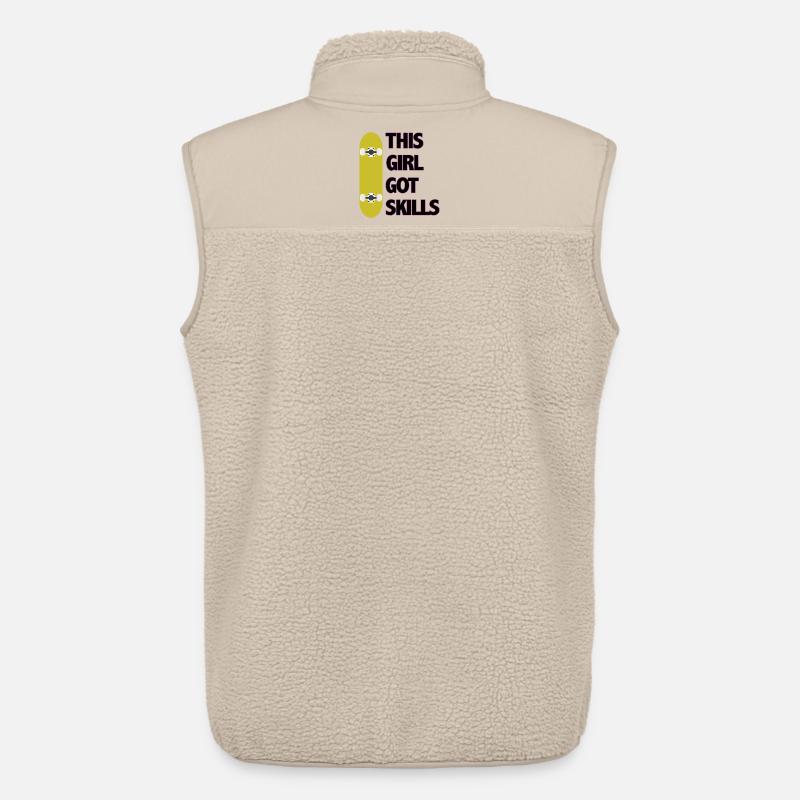 Dieses Mädchen hat Fähigkeiten - Unisex Sherpaweste von Stanley/Stella - Beige