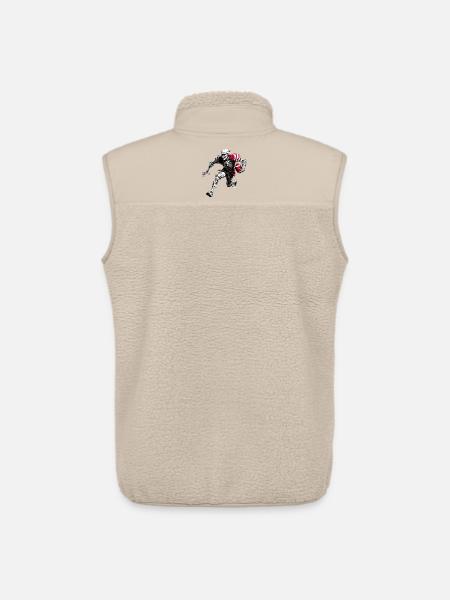 Skelette Rugbyspieler - Unisex Sherpaweste von Stanley/Stella - Beige