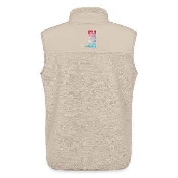 7. Geburtstag Limited Edition 2019 – Jahrgang 2019 - Unisex Sherpaweste von Stanley/Stella - Beige - Hinten - AI Model Male 178 light (178cm)