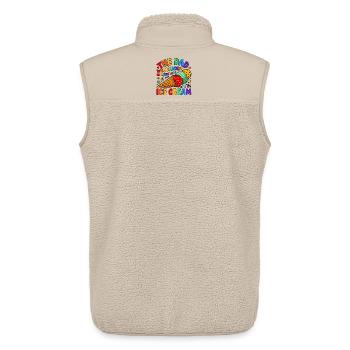 Vater kommt immer mit Eiscreme - Unisex Sherpa Gilet by Stanley/Stella - beige - Back - AI Model Male 178 light (178cm)