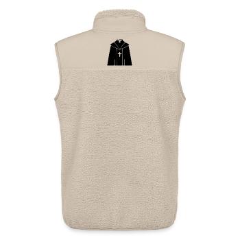 Priester Pfarrer Theologie Geschenk Christentum  - Unisex Sherpaweste von Stanley/Stella - Beige - Hinten - AI Model Male 178 light (178cm)