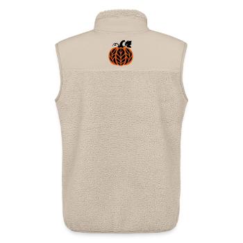 Kuerbis Herbstlaub Icon - Unisex Sherpaweste von Stanley/Stella - Beige - Hinten - AI Model Male 178 light (178cm)