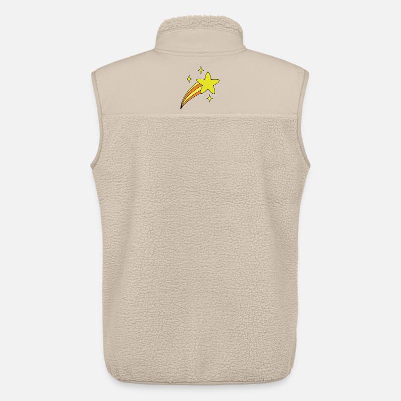 Étoile avec queue - Veste sans manches sherpa unisexe Stanley/Stella - beige