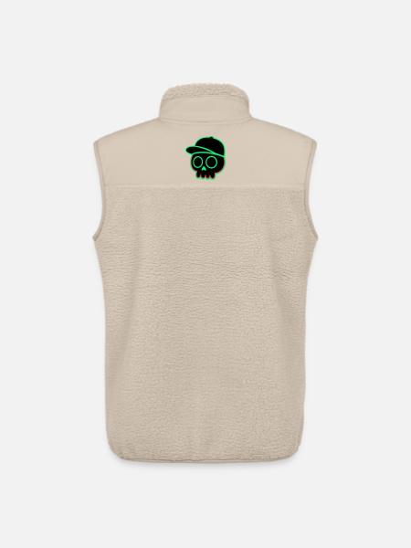 Neon Skull Cap - Unisex Sherpa Gilet by Stanley/Stella - beige