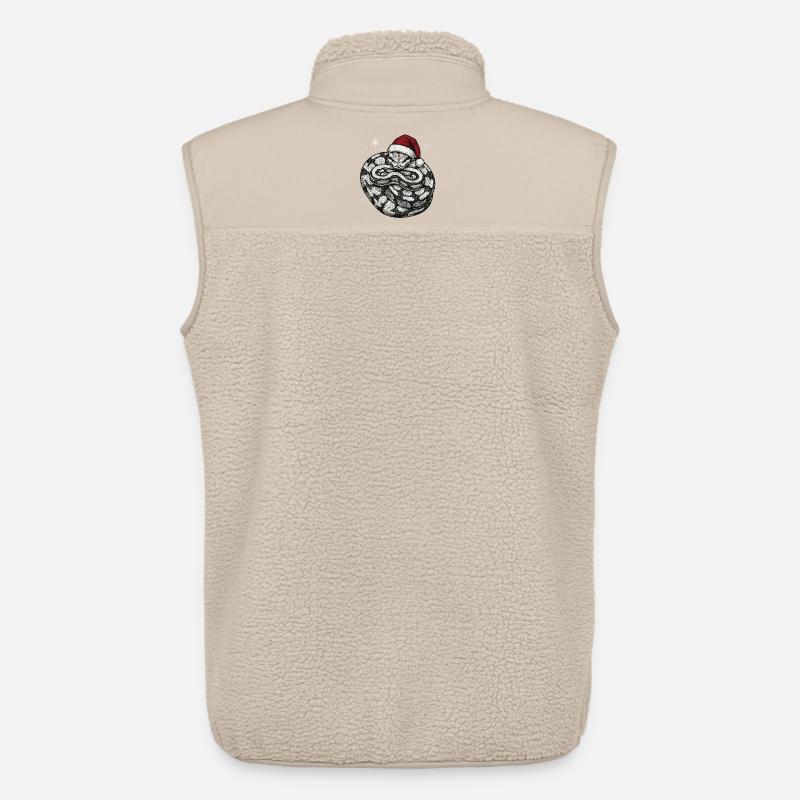 Königspython Weihnachten Ball Python Schlange - Unisex Sherpaweste von Stanley/Stella - Beige