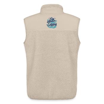 Anchor out, everyday life off - Unisex Sherpa Gilet by Stanley/Stella - beige - Back - AI Model Male 178 light (178cm)