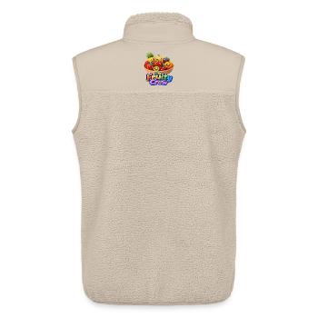 The Fruity Crew Fruit Theme - Unisex Sherpa Gilet by Stanley/Stella - beige - Back - AI Model Male 178 light (178cm)