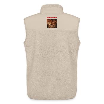 Ein Sommer wie früher – Klimawandel T-Shirt - Unisex Sherpaweste von Stanley/Stella - Beige - Hinten - AI Model Male 178 light (178cm)