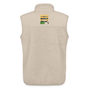 Installing Muscles Please wait Bodybuilding Mann - Unisex Sherpaweste von Stanley/Stella - Beige - Hinten - AI Model Male 178 light (178cm)