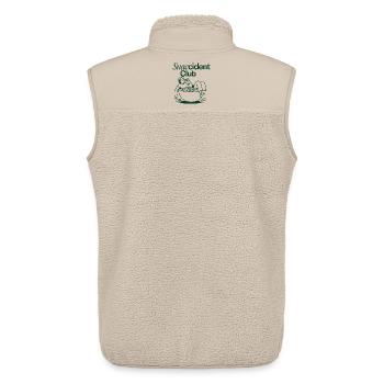 Snaccident Club – Lustiger Snack-Unfall - Unisex Sherpaweste von Stanley/Stella - Beige - Hinten - AI Model Male 178 light (178cm)