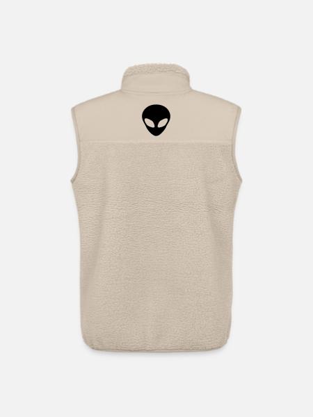 Alien head - Unisex Sherpa Gilet by Stanley/Stella - beige