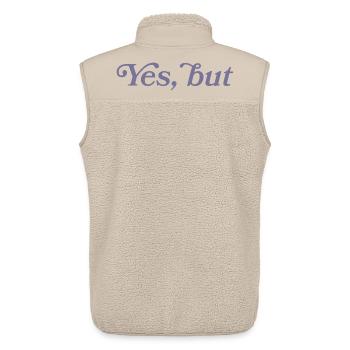 Yes, but... - Unisex Sherpa Gilet by Stanley/Stella - beige - Back - AI Model Male 178 light (178cm)