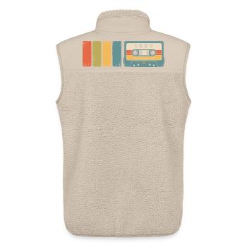 1989 Vintage Original 1989 Birthday Gift - Unisex Sherpa Gilet by Stanley/Stella - beige - Back - AI Model Male 178 light (178cm)